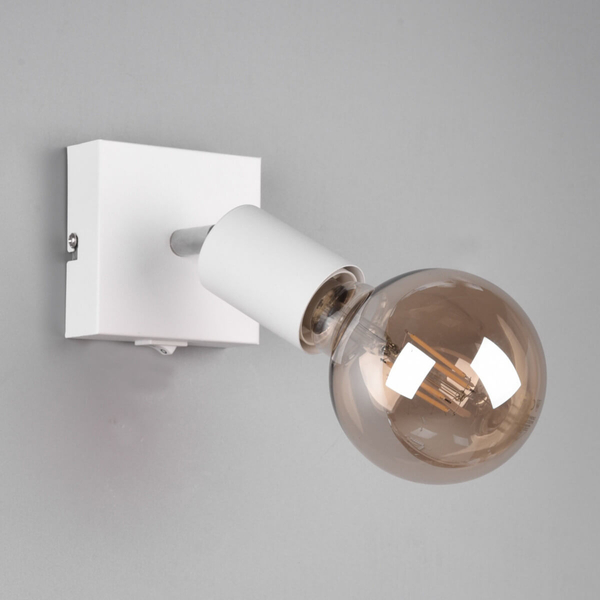 Kinkiet LAMPA ścienna VANNES  R80181731 RL Light regulowana OPRAWA metalowy reflektorek loftowy biały mat