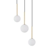 Lampa wisząca potrójna Karo 10304 balls czarna złota