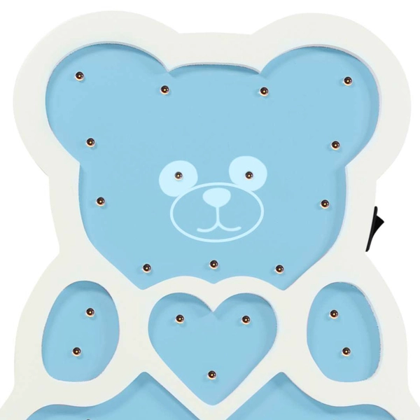 Ścienna lampa MIŚ 310651 LED 3300K dziecięca animals niebieski biały