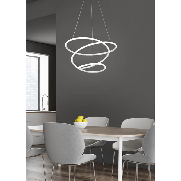 Pofalowana lampa wisząca NEMENIA DL131-37051 RL Light LED 36W 4000K biały