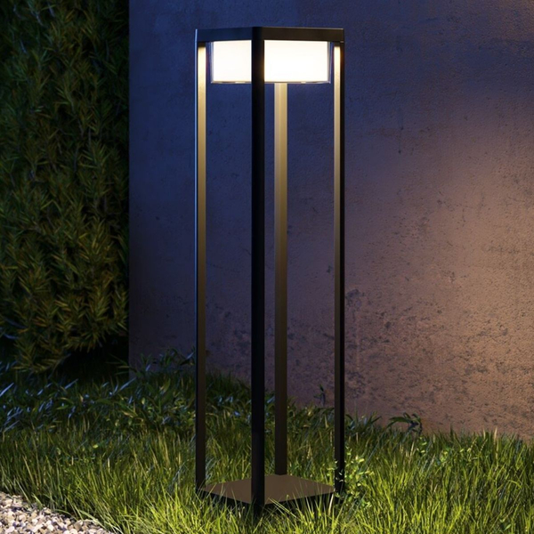 Lampa zewnętrzna stojąca Baker Street O021FL-L10B3K LED 10W 3000K czarna