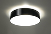 Plafon LAMPA sufitowa SL.0124 natynkowa OPRAWA okrągła czarna