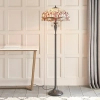 Podłogowa lampa szklana Dragonfly 70940 tiffany z włącznikiem kolorowa
