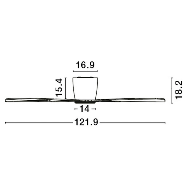 Wentylator sufitowy DELL LE42956+LE42958 Luces Exclusivas LED 18W 3000-6500K biały
