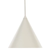 Trójkątna lampa zwieszana CONO 10072 nad stół beżowy