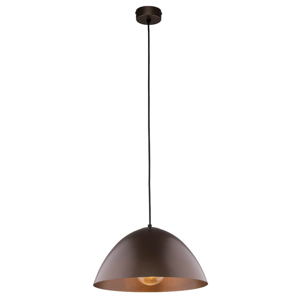 Salonowa lampa wisząca Faro 4332 nad stół zwis metalowa brązowa