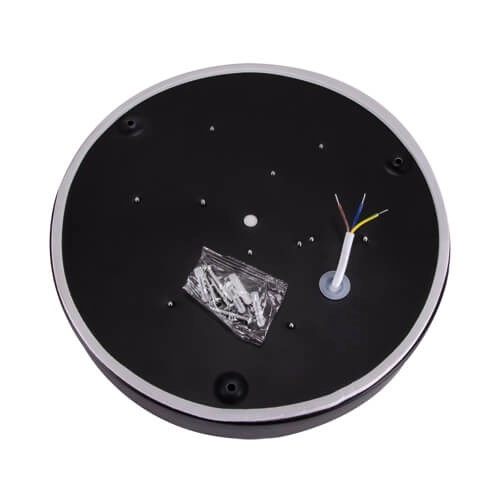 LAMPA sufitowa TOTEM LED C 03926 Ideus okrągła OPRAWA plafon LED 16W 4000K metalowy czarny