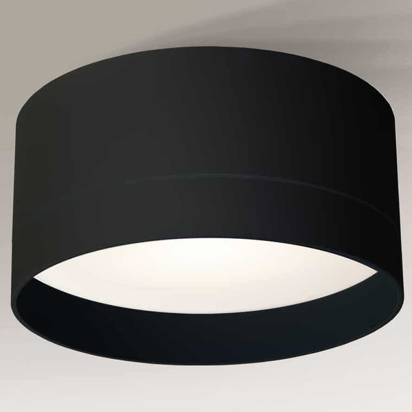 Łazienkowa LAMPA sufitowa TOSA 8060 Shilo metalowa OPRAWA okrągły plafon IP44 czarny