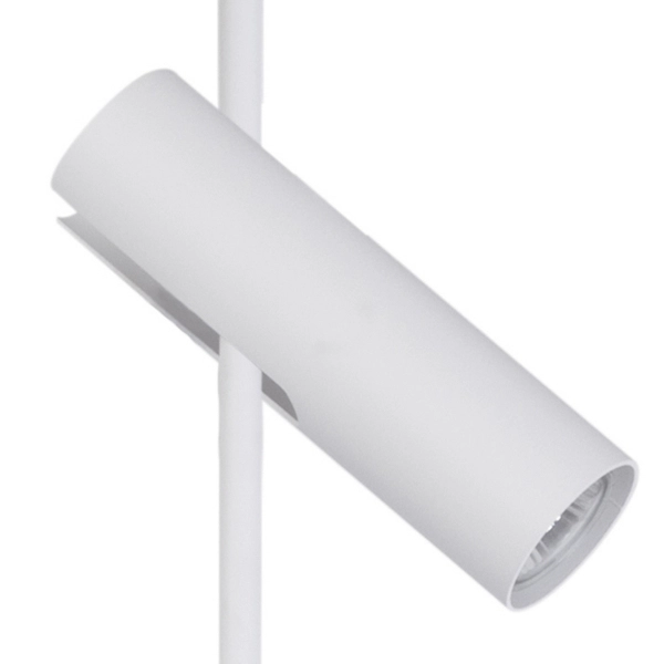 Kinkiet LAMPA ścienna LEDA 33107 Sigma regulowana OPRAWA metalowa tuba modernistyczna biała
