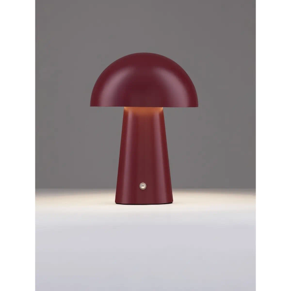 Lampa nocna grzybek CASTORO LE45587 LED 2W 3000K do sypialni czerwony