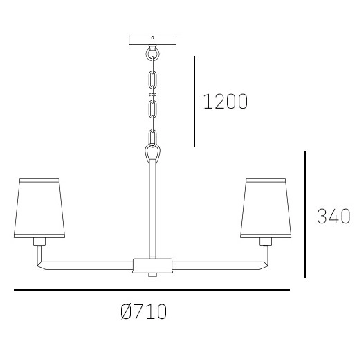 Stylowa LAMPA wisząca STOCKHOLM P06636BK AU Cosmolight klasyczny zwis do sypialni czarny złoty