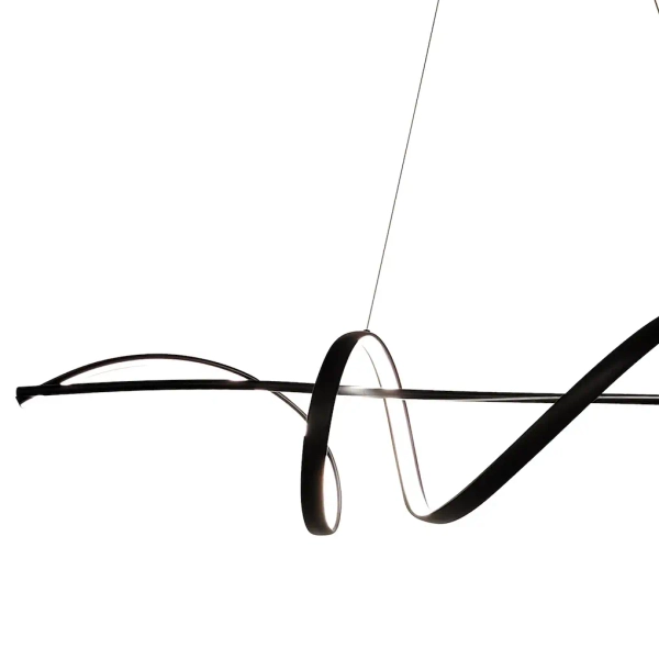 Wisząca lampa nad wyspę SASH ML1190 LED 36W 4000K do jadalni czarna