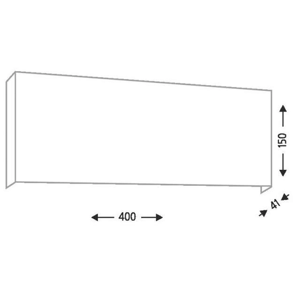Kinkiet LAMPA ścienna KITAMI 4411 Shilo metalowa OPRAWA przyścienna listwa prostokątna czarna