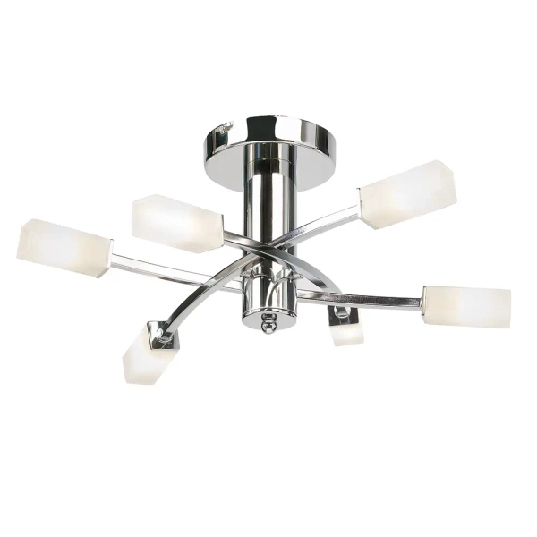 Metalowa lampa sufitowa Havana 146-6CH chrom przezroczysty