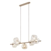 Wisząca lampa do jadalni Lava Sabia 11109 szklane kule beżowy