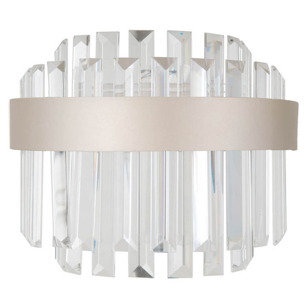 Ścienna lampa Horna WL-34386-1-CH-CL LED 8W 3000K szampański przezroczysty