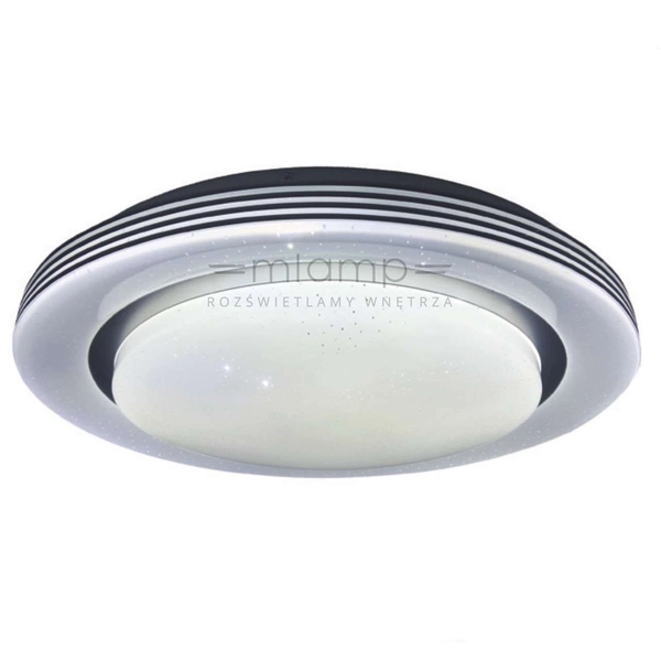 Plafon LAMPA sufitowa KELLY ML6408 Milagro okrągła OPRAWA metalowa LED 48W 3000K - 6000K efekt gwiezdnego nieba biała