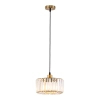 Wiszący żyrandol salonowy Vetro LP-2910/1P GD round okrągły złoty