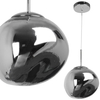 LAMPA wisząca PARMA 316288 Polux loftowa OPRAWA szklany zwis srebrny
