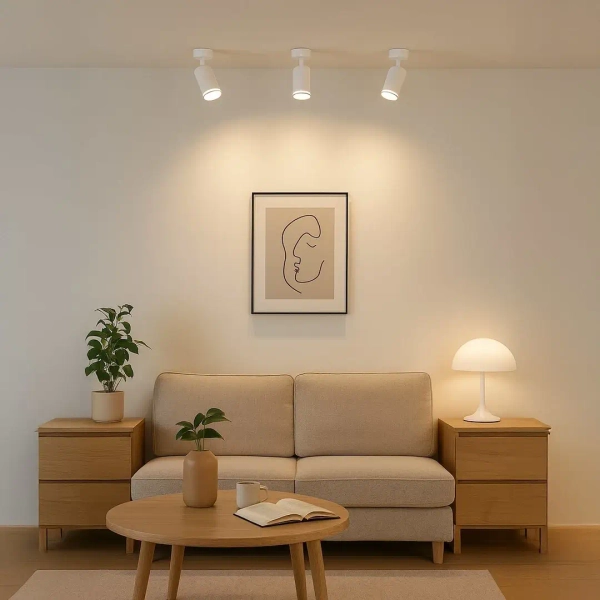 Punktowa lampa sufitowa Pipe Ring Spot ML2068 tubka biały