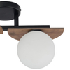 Szklane kule MIRROR sufitowa lampa do sypialni biała brązowa