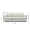 Salonowa sofa SENSE 5900168831186 dwuosobowa z funkcja spania