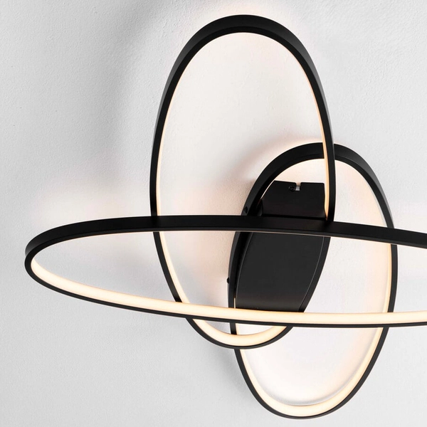 Sufitowa lampa do jadalni SICUANI LE44868 LED 47W 3000K wstęga czarna