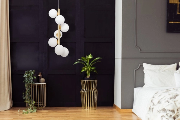 Loftowa LAMPA wisząca CUMULUS VERTICAL 10757705 Kaspa szklana OPRAWA modernistyczny zwis molekuły złoty biały