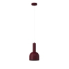 Lampa zwisowa burgundowa VITRUM 1xE27 dzwonek do sypialni 41600