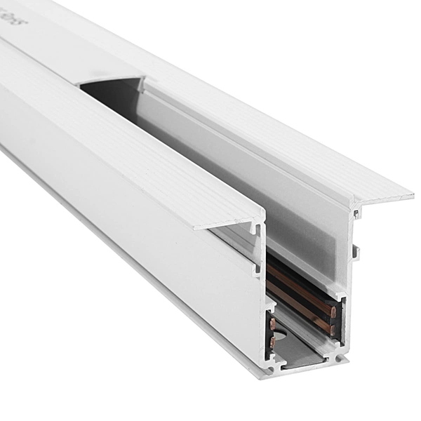 Podtynkowy system szynowy magnetyczny 828 Domeno LED metalowy biały