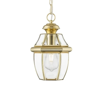 Wisząca zewnętrzna lampa na taras Whitley P01064AU IP23 złota