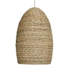 Rattanowa wisząca lampa 23195 do sypialni kopuła boho brązowy