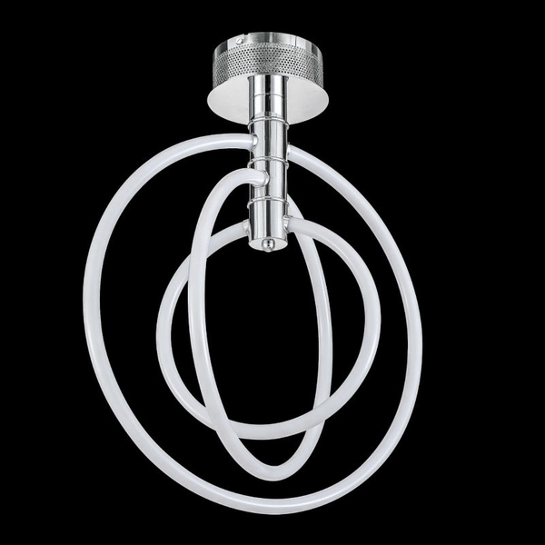 Lampa sufitowa SELVINI JX2016-3A CHROME ledowy plafon 55,5W 3000K srebrny