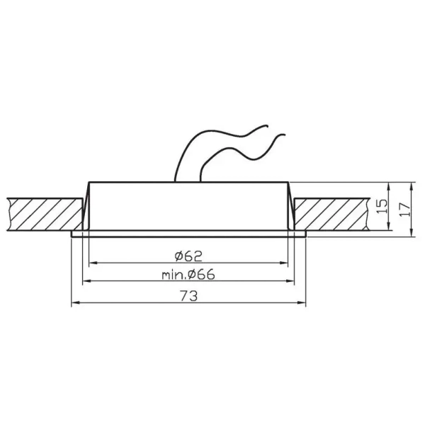 Lampa schodowa do holu 2207837 Candellux kwadratowa srebrna