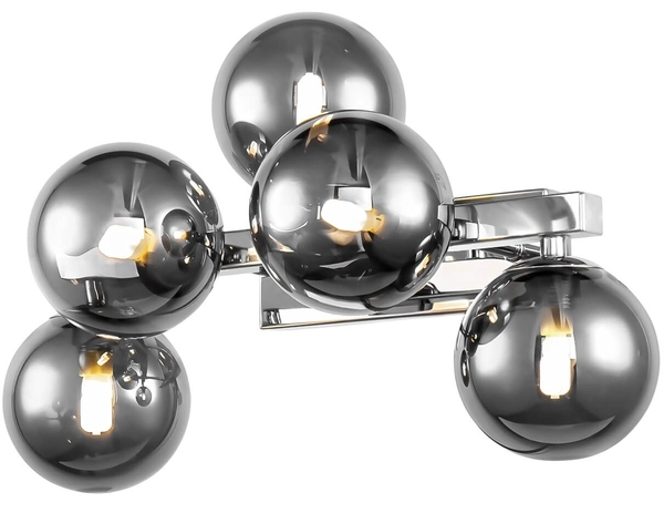 Lampa ścienna Dallas MOD547WL-05CH kule przydymione