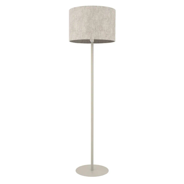 Podłogowa lampa tkaninowa CEDRO 11667 z wtyczką beżowa