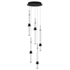 Kaskadowa lampa wisząca URUBICHA LE44691 LED 32W 3000K tuby czarne