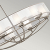 Salonowa lampa wisząca Saldana KL-SALDANA8 Kichler owalna srebrna
