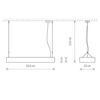 Lampa wisząca nad wyspę Soft 7545 Nowodvorski LED 16W 3000K metalowa biała