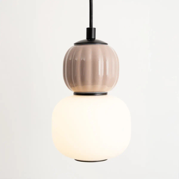 Wisząca lampa ledowa do jadalni Modern P0625 LED 5W 3000K szklana brązowy OUTLET