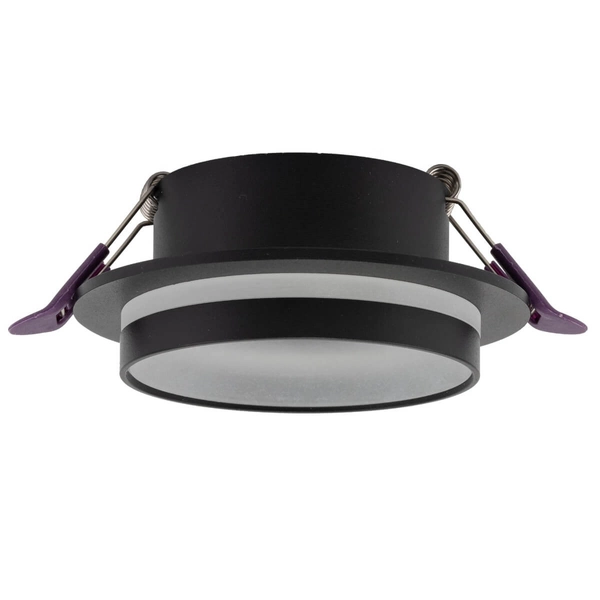 Wpustowa lampa Jet 6920 do przedpokoju oczko metalowa czarna