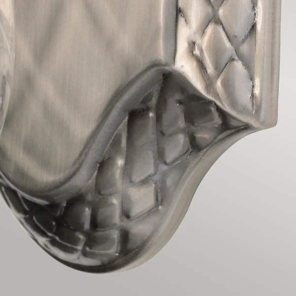 Kinkiet LAMPA ścienna Plantation HK-PLANT-BATH-PL Elstead Hinkley łazienkowa OPRAWA szklany ananas IP44 nikiel