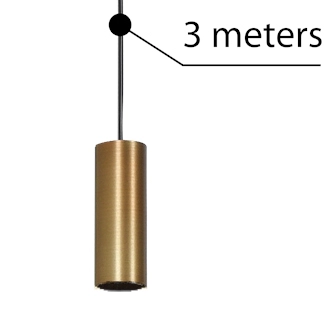 Zwis 3m Ziko AZ3457 Azzardo przewód regulowanyz oprawą mosiądz