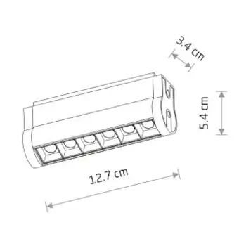 Lampa sufitowa 1-obwodowa 11335 LED 6W 4000K czarna