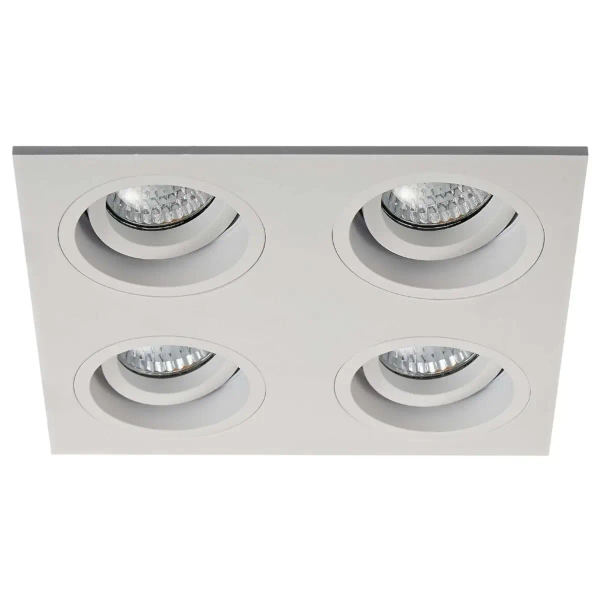 Wpuszczana lampa sufitowa CHUCK DL4 SQUARE 20069-WH kwadratowa biała