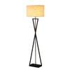 LAMPA podłogowa SANDGLASS FSG-W-E27 Abigali abażurowa OPRAWA stojąca biała