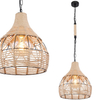 Wisząca LAMPA loftowa HALIA 15671H Globo okrągła OPRAWA skandynawski ZWIS metalowy brązowy czarny
