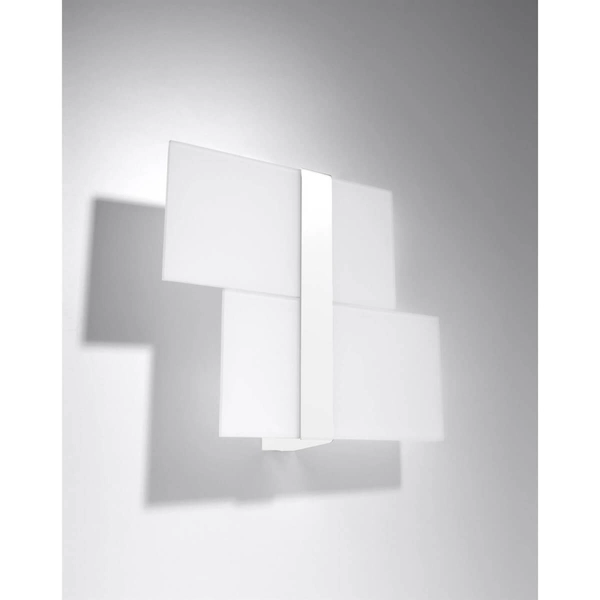 Biała lampa ścienna SL.1044 szklana lampa do przedpokoju