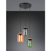 Zwieszana kaskadowa lampa CORK 364630317 Trio do sypialni czarny multikolor
