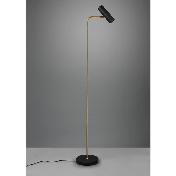 Lampa podłogowa sypialniana VANTOS DL108412400 Trio sopel czarna złota